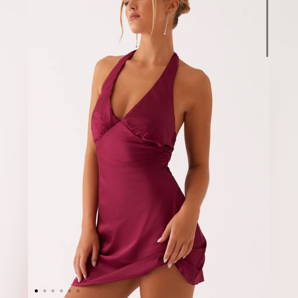 Peppermayo Exclusive Heavy Hearted Mini Dress - Mulberry
